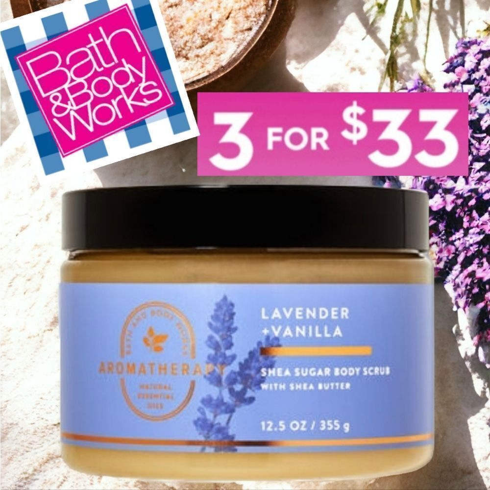 Bath & Body Works Aromatherapy Lavendar and Vanilla Body Scrub